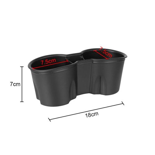 For Tesla Model 3/y Console Drinking Bottle Insert Holder Double Hole Universal Car Water Cup Holder Pvc