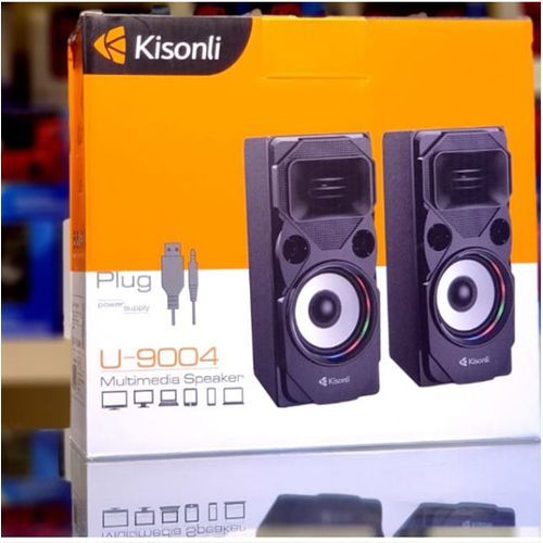 Bass Speakers USB Powered With Volume Knob, Black