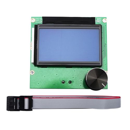 Dispaly Screen 1.4 LCD 12864 RAMPS Screen with Cable for CREALITY Ender-3 3D Printer,Default NO5143