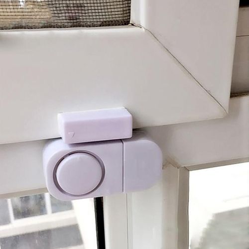 Self-adhesive Burglar Door Window Entry Alarm - White