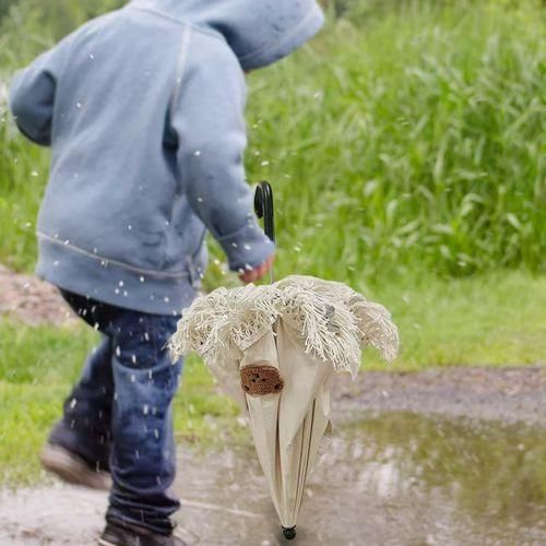 Kinder Regenschirm Quaste  Sonnenschutz Kleiner  Applique