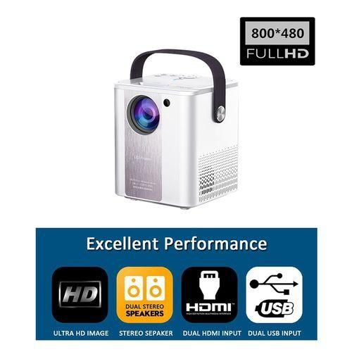 C500 Portable Mini LED Home HD Projector, Style:Basic VersionBlack