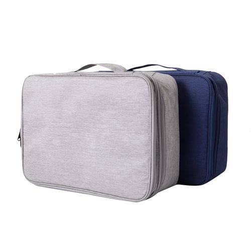 Document Storage Bag Household Pink Multi-layer Household