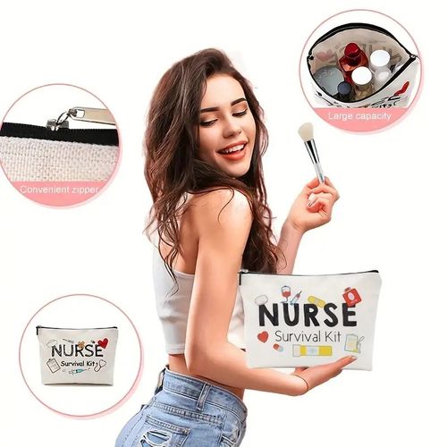 Taylor Swiftie Gift Cosmetic Bag Cotton And Linen Nurse Letter Print Storage Bag Waterproof Linen Coin Purse 27 26.5*17cm