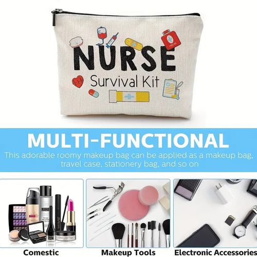 Taylor Swiftie Gift Cosmetic Bag Cotton And Linen Nurse Letter Print Storage Bag Waterproof Linen Coin Purse 27 26.5*17cm