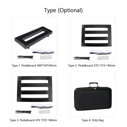 Electric Guitar Effect Pedal Board 370x274x40mm Portable