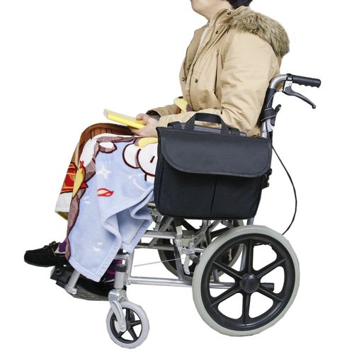 Travel Tote For Carrying Accessories On Wheelchair Rolling