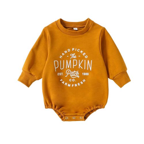 Baby Outfit Crewneck Jumpsuits 4 Size Choose 60/70/80/90cm Gift for Newborn Infant Baby,Chocolate,60cm NO5114