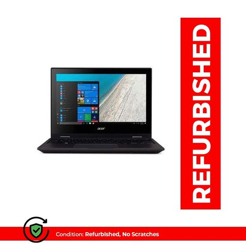 Acer Refurbished Travel Mate 12" 4GB Ram 128GB SSD - Black