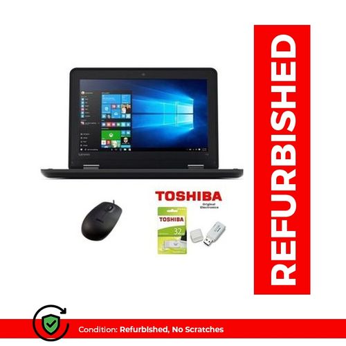 Lenovo Thinkpad Refurbished 11'' 11e 4GB,320GB HDD - Flash Drive - Wireless Mouse - Black