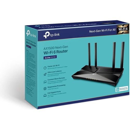 TP Link AX1500 Wi-Fi 6 Router Archer AX10