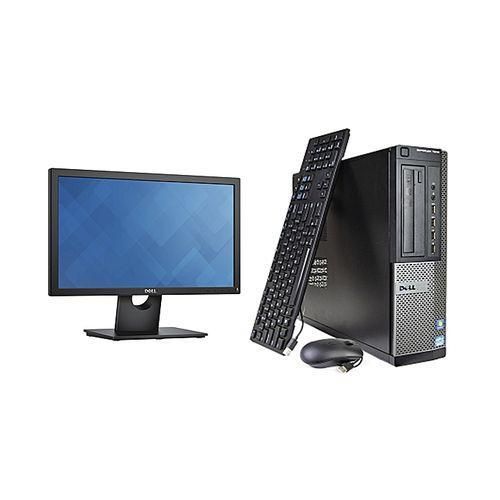 DELL Refurbished OptiPlex Complete Set Desktop CPU Core I3 - 4GB Ram - 500GB Free WiFi Card-Black (5MTHS WRTY)
