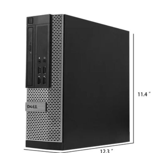DELL Refurbished OptiPlex Complete Set Desktop CPU Core I3 - 4GB Ram - 500GB Free WiFi Card-Black (5MTHS WRTY)