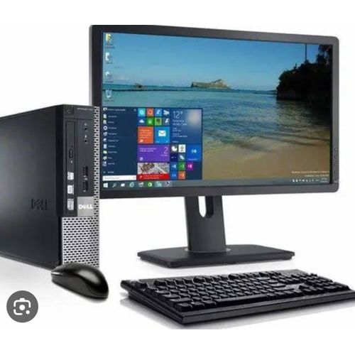 DELL  Refurbished Complete Set Optiplex Desktop CPU 4gb RAM 500GB HDD i5 With Free WiFi Card-Black