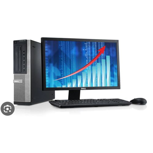 DELL  Refurbished Complete Set Optiplex Desktop CPU 4gb RAM 500GB HDD i5 With Free WiFi Card-Black