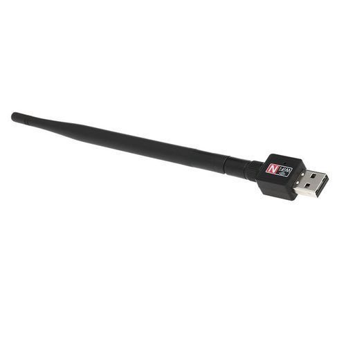 Wireless Usb Wifi Adapter Dongle With Antenna - black