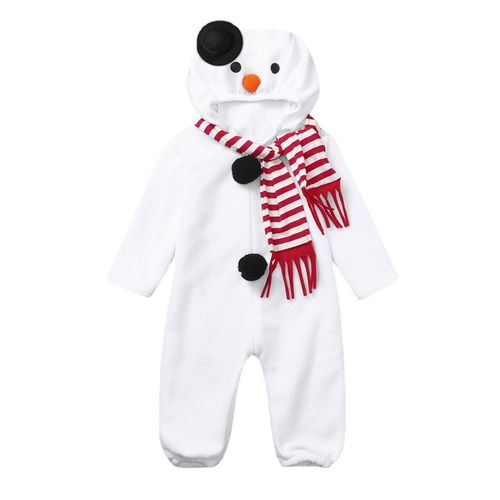 Infant One-Piece Jumpsuit No Fading and Non-sticky Romper Suitable for Infant Baby Toddlers,White,70cm NO5114