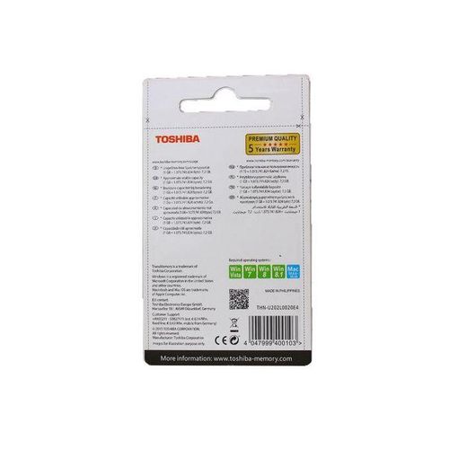 Toshiba USB Flash Drive, 8GB - White