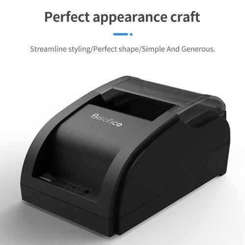 Bisofice Desktop 58mm Thermal Receipt Printer Wired Barcode