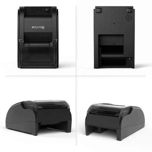 Bisofice Desktop 58mm Thermal Receipt Printer Wired Barcode