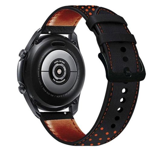 20/22mm Watch Belt Replacement Microfiber Leather Smartwatch Strap Holes Design
