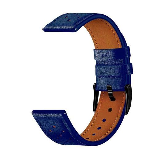20/22mm Watch Belt Replacement Microfiber Leather Smartwatch Strap Holes Design