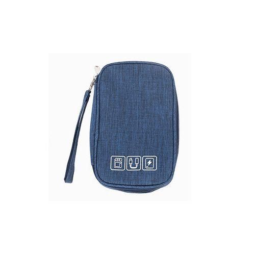 Portable Electronics Storage Bag Blue