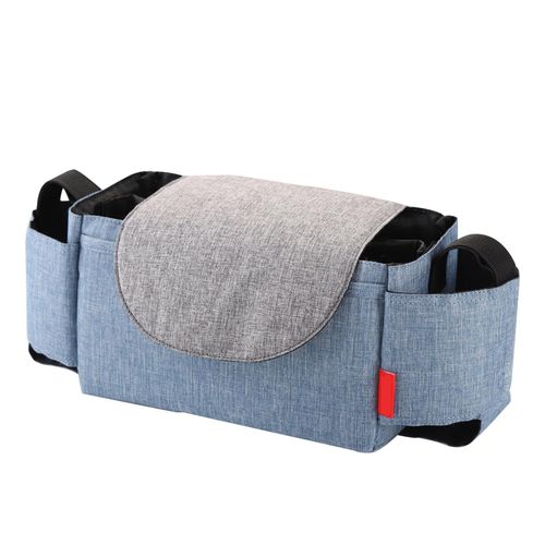 Baby Stroller Organizer Bag Large Space Stroller Organizer Bag for Diapers Phones Toys,Blue NO5112
