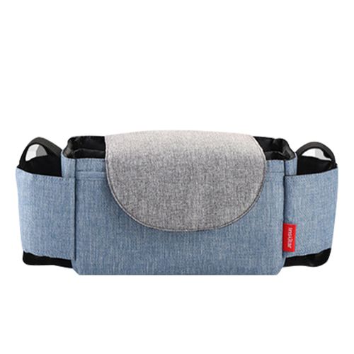 Baby Stroller Organizer Bag Large Space Stroller Organizer Bag for Diapers Phones Toys,Blue NO5112