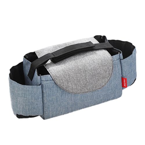 Baby Stroller Organizer Bag Large Space Stroller Organizer Bag for Diapers Phones Toys,Blue NO5112