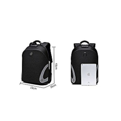 Men's Designer  Anti Theft Laptop Bag - Black,Grey