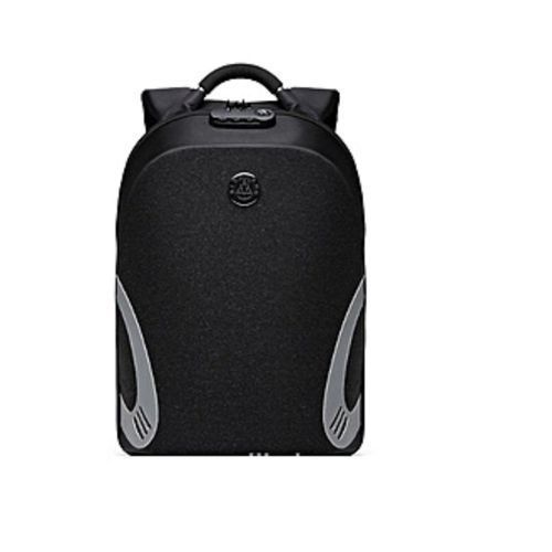 Men's Designer  Anti Theft Laptop Bag - Black,Grey