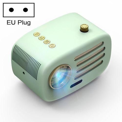 PH30S 2.7 Inch 150 Lumens 1280x720P Android 9.0 LED Mini Projector, Plug Type:EU PlugGreen