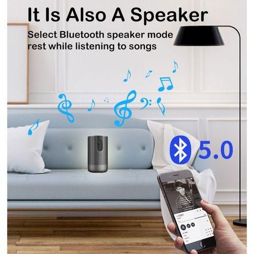 A5 1920x1080P 200 Lumens Multifunction Portable Home Theater LED HD Digital Projector With Bluetooth Speaker, Android 7.1, 2G16GB, AU Plug