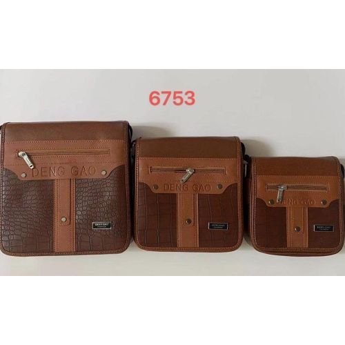Deng Gao 3 Piece Tote Fashion Business Custom Shoulder Messenger Bags Side Crossbody Bags- Brown