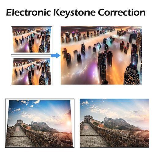 Y1 1920x1080P 100 ANSI Lumens Portable Home Theater LED HD Digital Projector With Battery, Android 6.0, 1G16G, AU Plug White