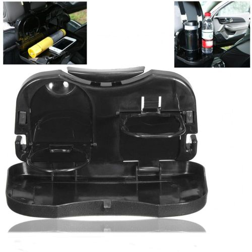 Multifunction Car Back Seat Baby Bottle Food Drink Cup Folding Tray Holder Black