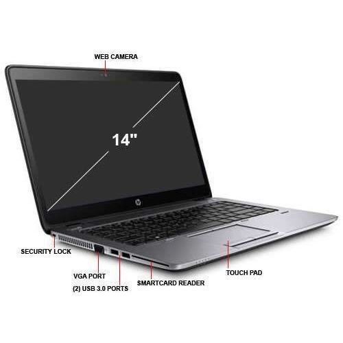 Hp Refurbished HP 840 EliteBook G2 i5 8GB RAM 500GB HDD BLACK (4MTHS WRTY)