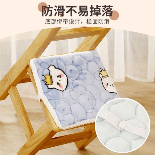 Children's Chair Cushion Kindergarten Small Bench Plush Baby Chair Cushion Mat Student Classroom Cushion Storage