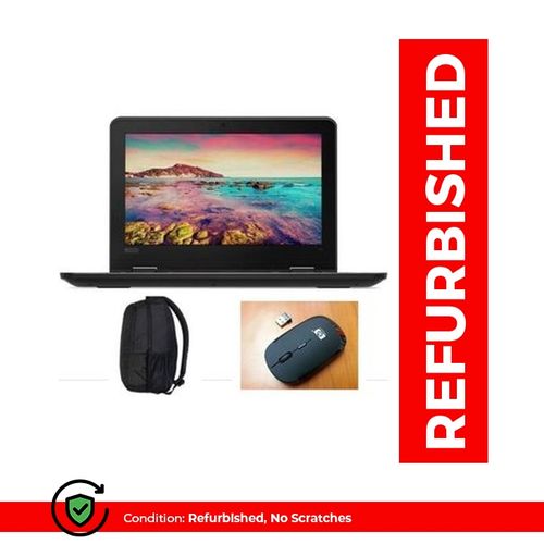 Lenovo Thinkpad Refurbished 11''ThinkPad  4GB,500GB HDD - Wireless Mouse - Bag,3-6Hrs-Black