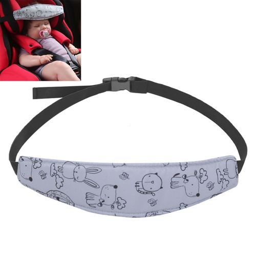 Baby Carseat Head Support Child Car Seat Safety Head Support Fixing Band Belt Suitable for Toddler Traveling,Grey NO5235