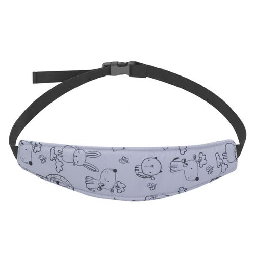 Baby Carseat Head Support Child Car Seat Safety Head Support Fixing Band Belt Suitable for Toddler Traveling,Grey NO5235