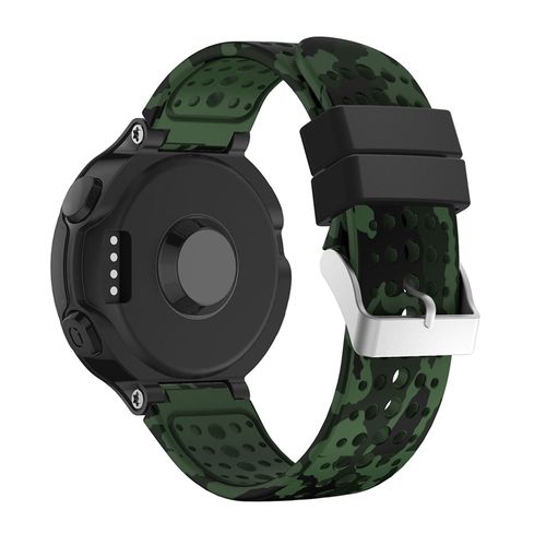 Printed Silicone Watch Belt Quick Release Smartwatch Strap Dual Belt Ring,Military Green NO5124