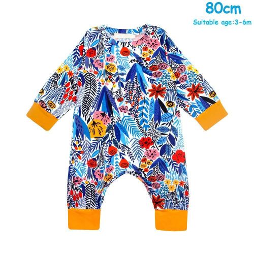 Fashion Newborn Baby Girl Boy Long Sleeve Cotton Romper Infant Outfits Jumpsuit Clothing New,80 NO5114