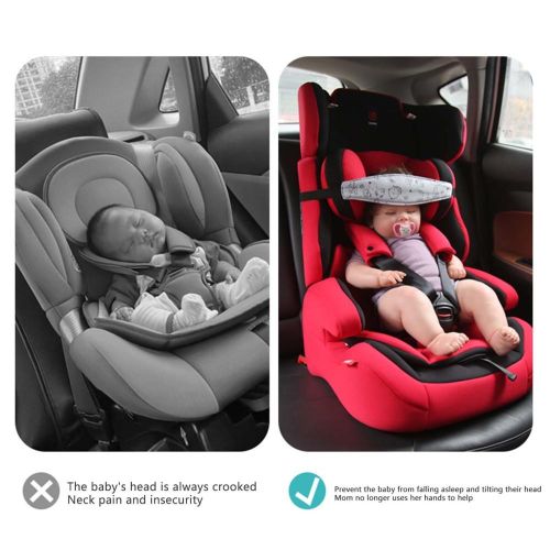 Baby Carseat Head Support Child Car Seat Safety Head Support Fixing Band Belt Suitable for Toddler Traveling NO5276