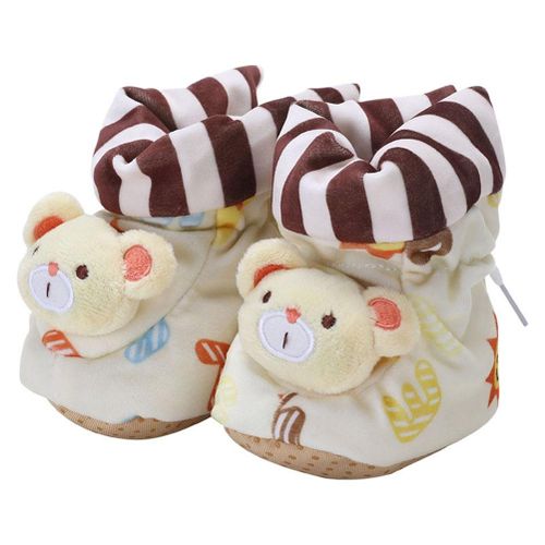 Newborn Baby Boots Cartoon Animals Anti-fall Cotton Thick Warm Winter  Infant Bootie Shoes New,Yellow NO5247