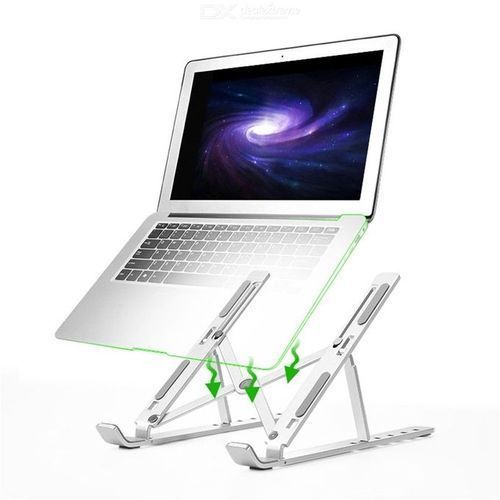 Adjustable Laptop Stand For Up To 15.6 Inch PC-Silver