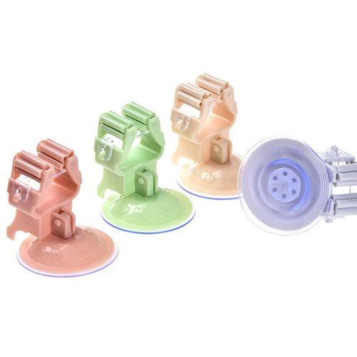 Plain door mop hanger broom holder suction cup mop hook strong and traceless vacuum suction cup mop holder Beige NO5111