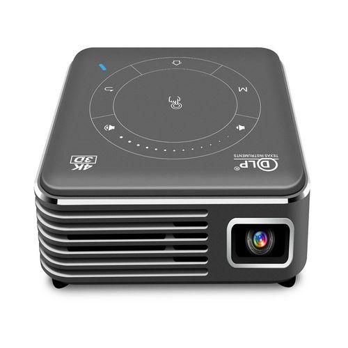 P11 854x480 DLP mini smart projector with infrared remote control, Android 9.0, 2GB 16GB (silver gray)