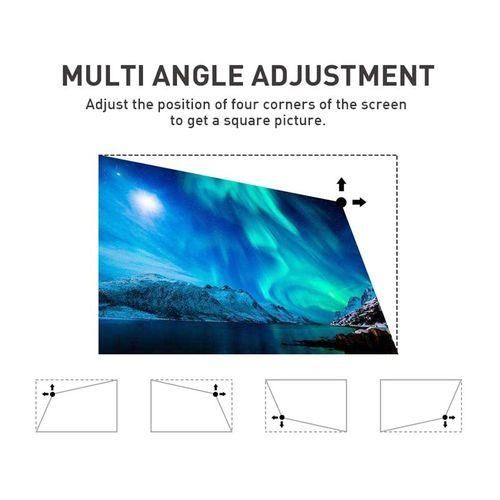 P11 854x480 DLP mini smart projector with infrared remote control, Android 9.0, 2GB 16GB (silver gray)